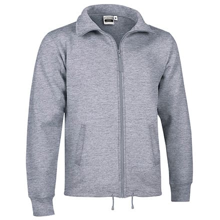 Ζακέτα με τσέπες φούτερ βαριά 300 γρ (VL 55520 Cactus) - Γκρι Μελανζέ - Marengo Vigore