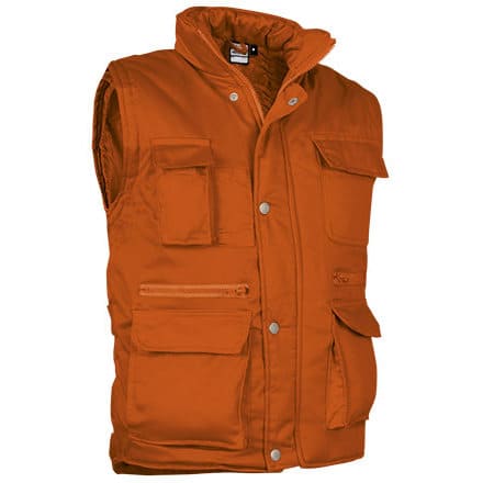 Γιλέκο εργασίας με τσέπες (VL 57190 Reporter) - Πορτοκαλί - Party Orange