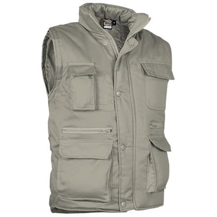 Γιλέκο εργασίας με τσέπες (VL 57190 Reporter) - Μπεζ - Sand Beige