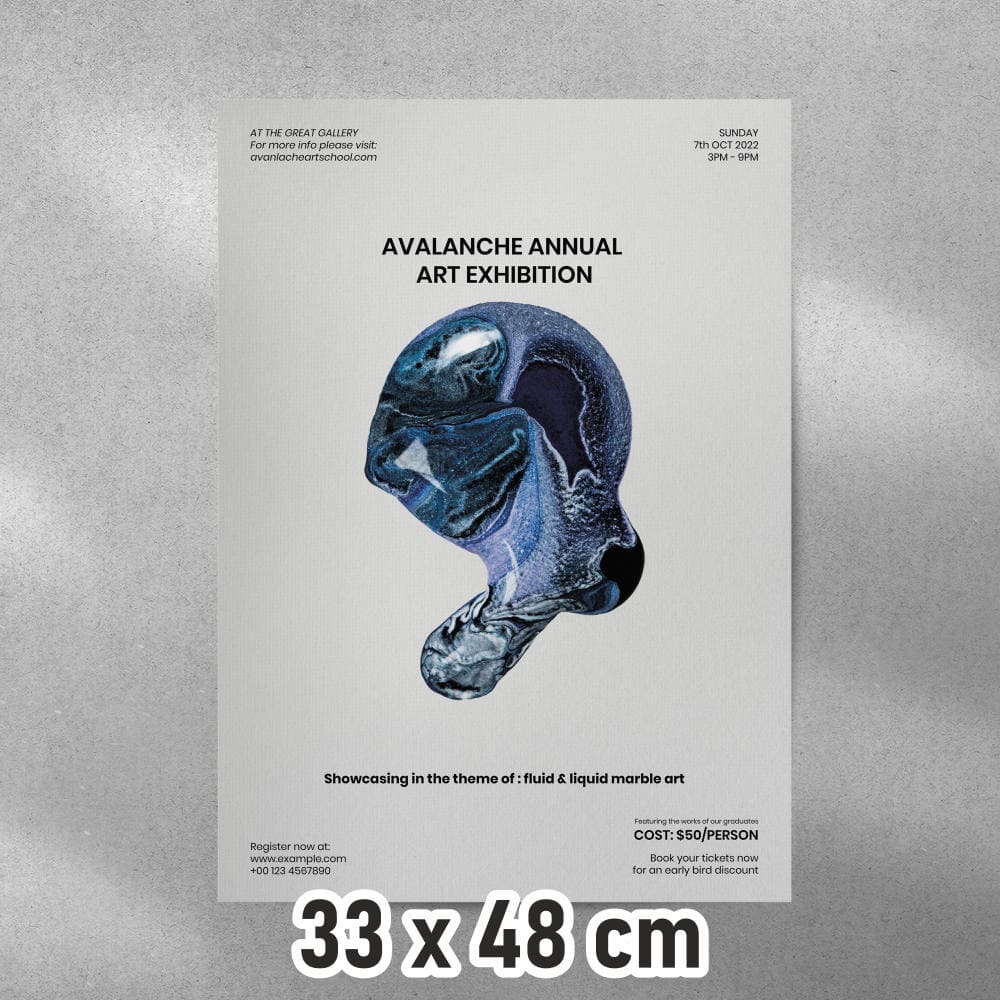 Αφίσες έγχρωμες illustration ή velvet 150γρ. 33 X 48 DA 014 - Δείγμα