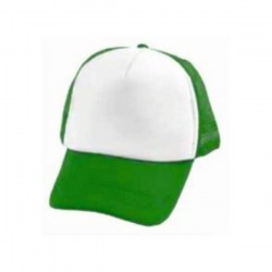 Καπέλο jockey 5φυλλο Μ 5263 white green