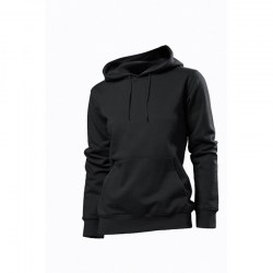 Φούτερ Hooded sweat shirt B ST4110 Μαύρο