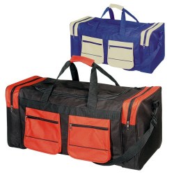 Αθλητική τσάντα με δύο πλαϊνές και δύο εξωτερικές θήκες 2 χρωμάτων Β 2750