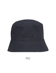 Καπέλο τύπου ψαρέματος (Bucket nylon 03999) μάυρο ( απο την άλλη πλευρά είναι χακί)