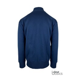 Unisex ζακέτα φούτερ χωρίς κουκούλα (About basics Deal - 00151) - French Navy - Πίσω