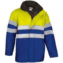 Αδιάβροχο Parka Με Κουκούλα Ανακλαστικό - TRAFFIC (VL 59720) - Έντονο Μπλε με Κίτρινο Φωσφοριζέ - Bluish Blue with Fluo Yellow