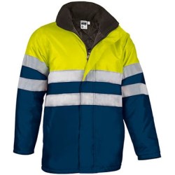 Αδιάβροχο Parka Με Κουκούλα Ανακλαστικό - TRAFFIC (VL 59720) - Orion Navy με Κίτρινο Φωσφοριζέ - Orion Navy with Fluo Yellow